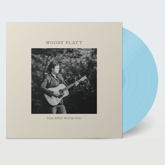 the album cover for Woody Platt - Far Away With You (Blue) [Colored Vinyl] [Limited Edition] (Ofgv)