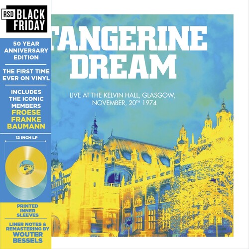 Tangerine Dream - Live at the Kelvin Hall, Glasgow 1974: 50 Anniversary Edition (Blue & Yellow Color Vinyl) [RSD Black Friday 2024]