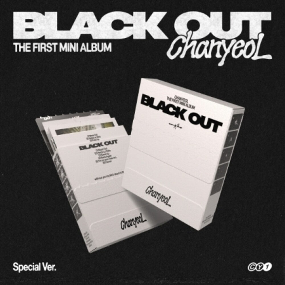 the album cover for Chanyeol - Black Out - Special Version (Phot) (Asia)