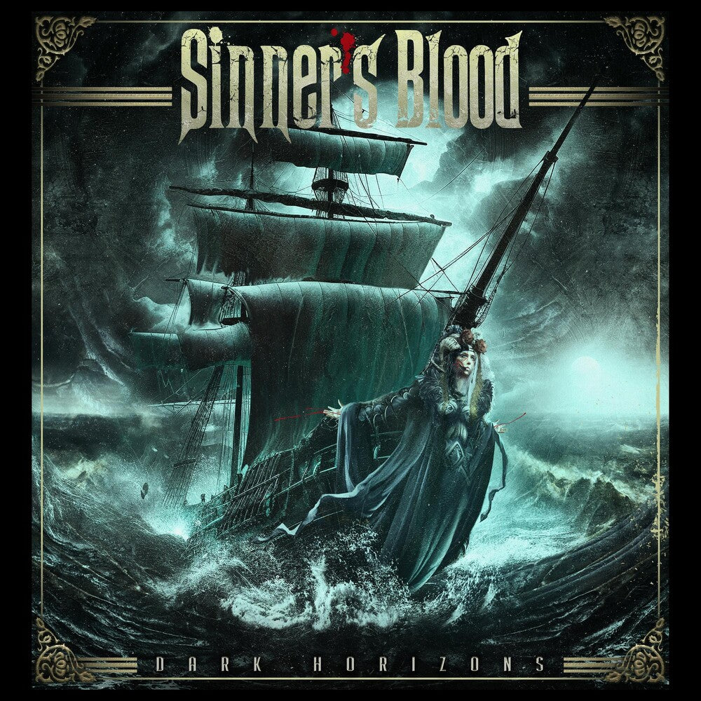 the album cover for Sinner's Blood - Dark Horizons