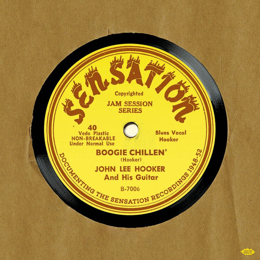 the album cover for John Hooker  Lee - Sensation: Documenting The Sensation Recordings