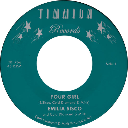 the album cover for Emilia Sisco  / Cold Diamond & Mink - Your Girl