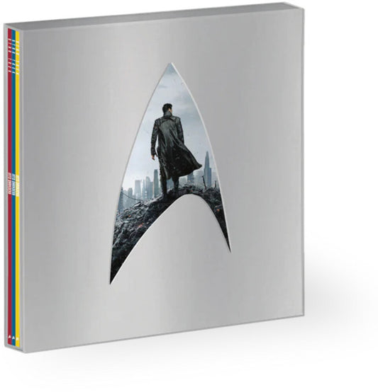 the album cover for Michael Giacchino  (Box) (Cvnl) (Dlx) (Ltd) (Uk) - Star Trek Into Darkness - O.S.T. (Box) [Clear Vinyl] (Uk)