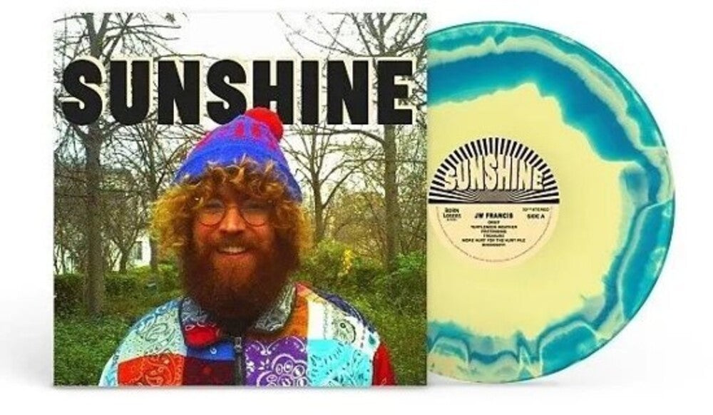 the album cover for JW Francis - SUNSHINE [Yellow / Blue Swirl LP]