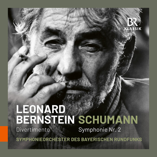 the album cover for Bernstein / Schumann - Symphony No. 2 Bernstein: Divertimento