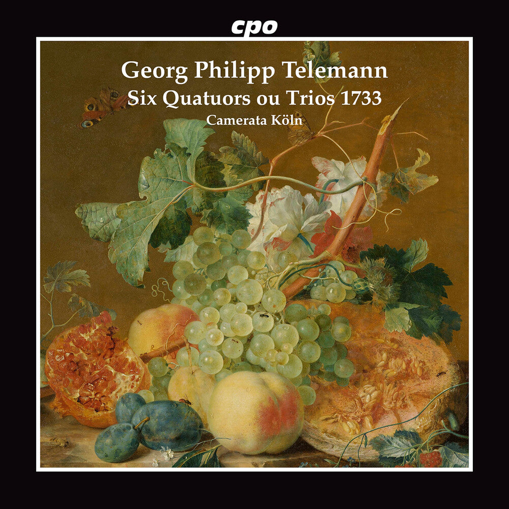 the album cover for Telemann / Koln - Six Quatuors Ou Trios 1733