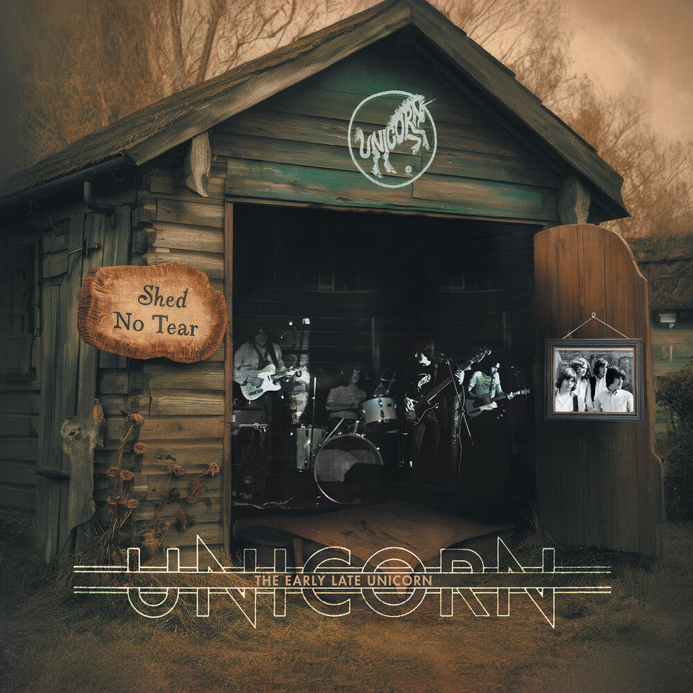 the album cover for Unicorn - Shed No Tear Early Late Unicorn