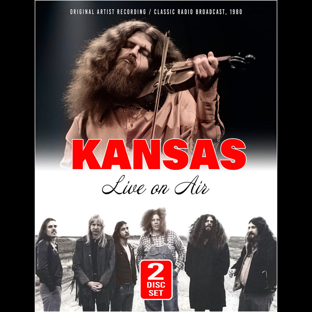 the album cover for Kansas - Live On Air
