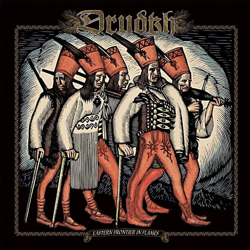 the album cover for Drudkh - Eastern Frontier In Flames [Colored Vinyl] (Gate) [Limited Edition]