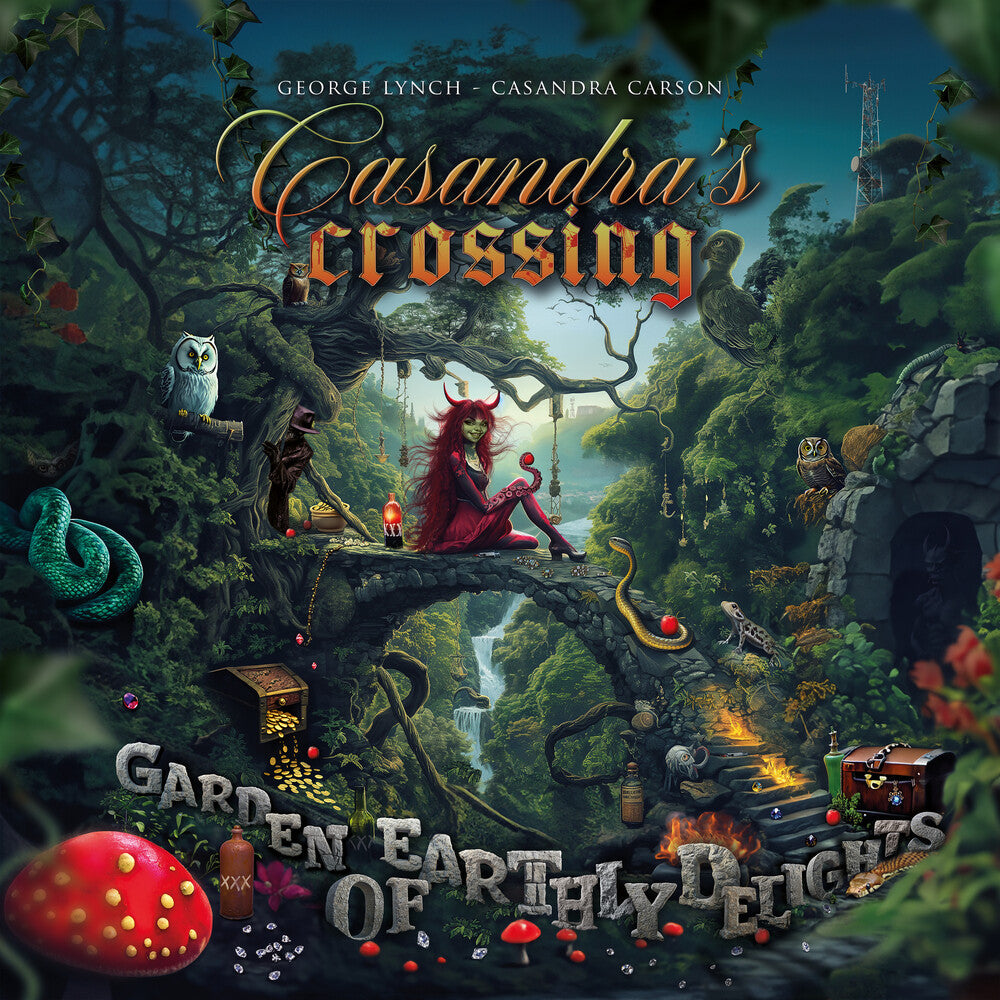 the album cover for Casandra's Crossing - Garden Of Earthly Delights
