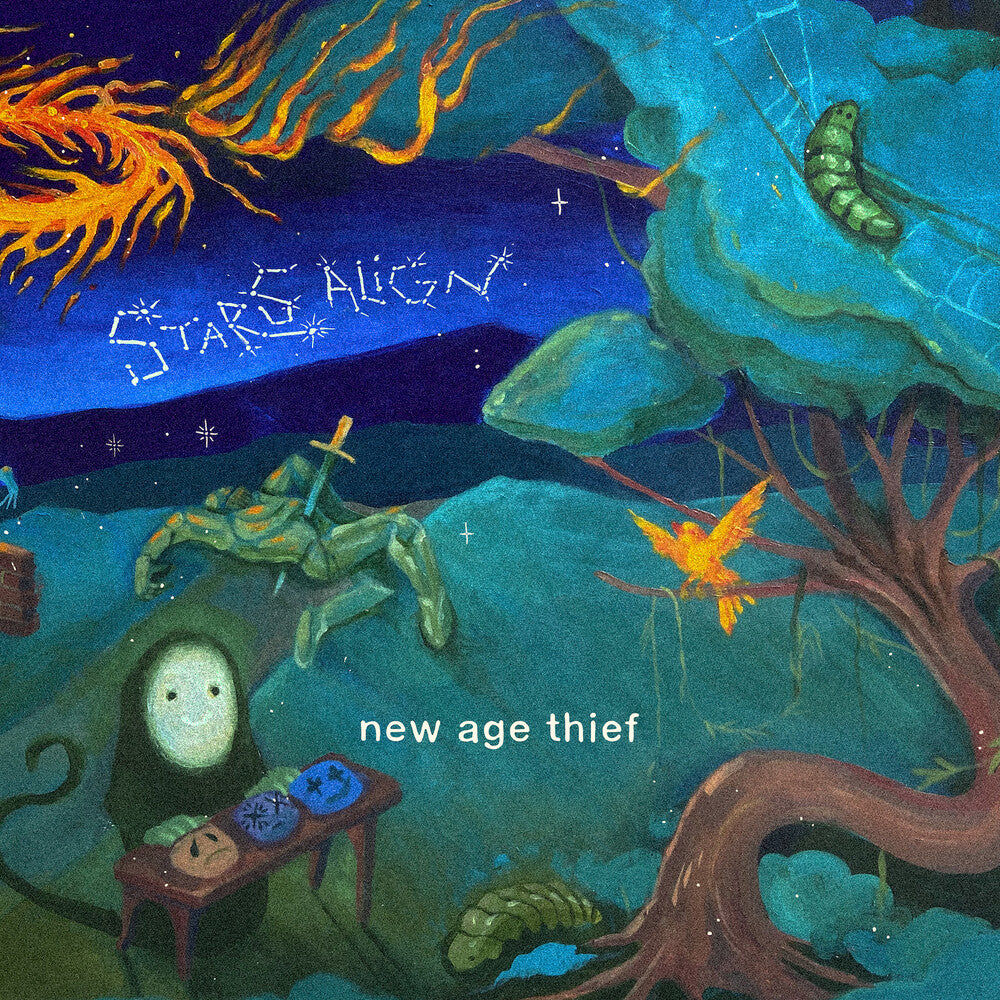 the album cover for New Age Thief - Stars Align - Sky Blue (Blue) [Colored Vinyl]