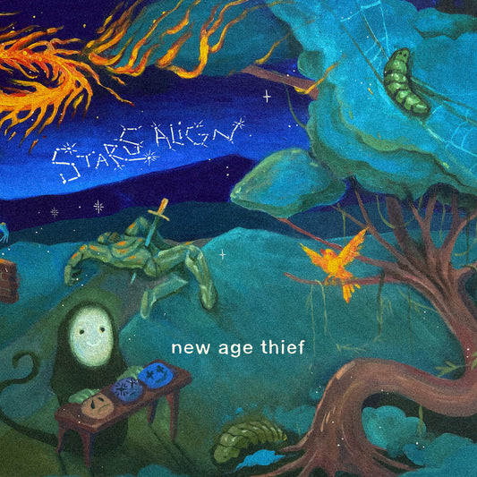 the album cover for New Age Thief - Stars Align - Sky Blue (Blue) [Colored Vinyl]