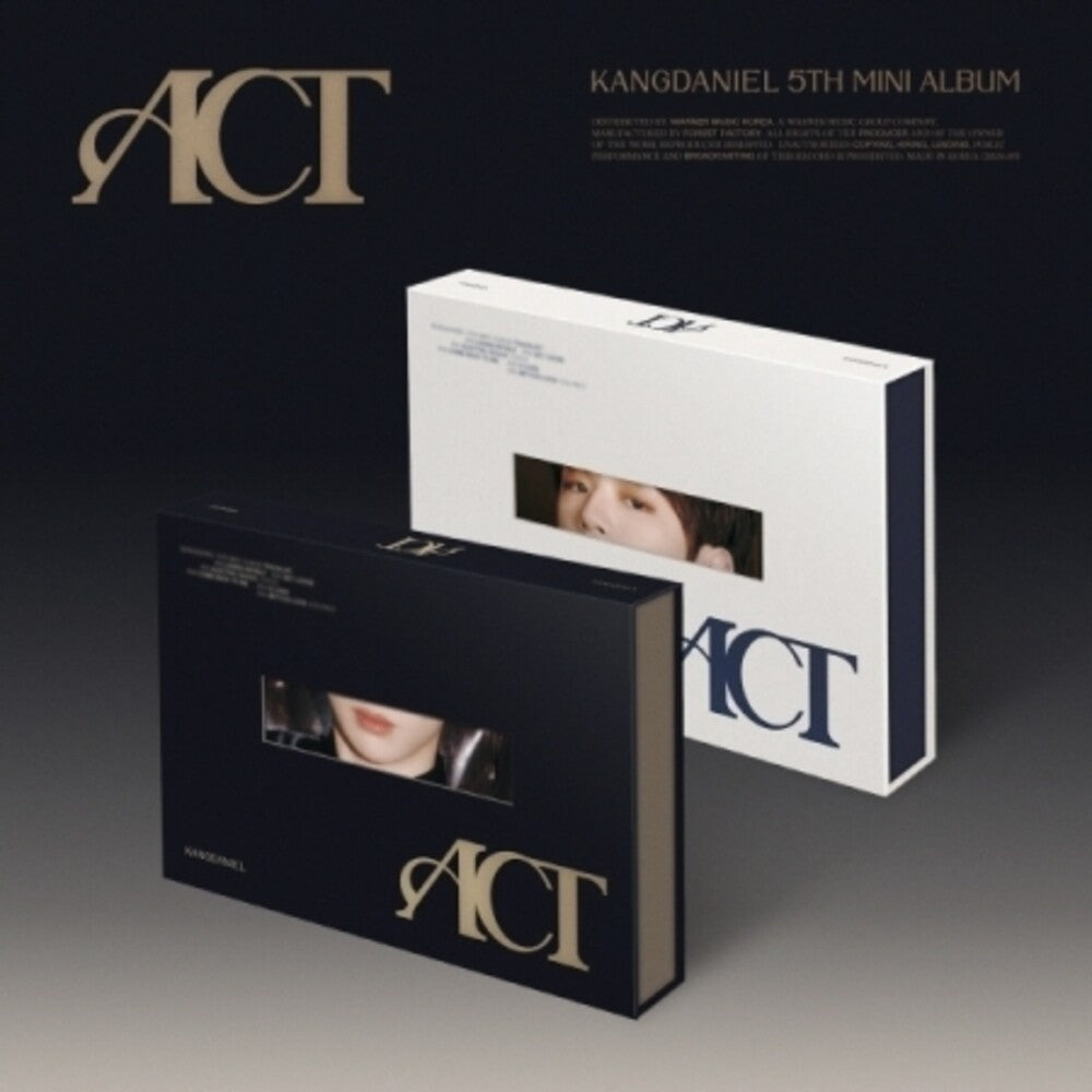 the album cover for KANG DANIEL - Act - Random Cover (Stic) (Phob) (Phot) (Asia)