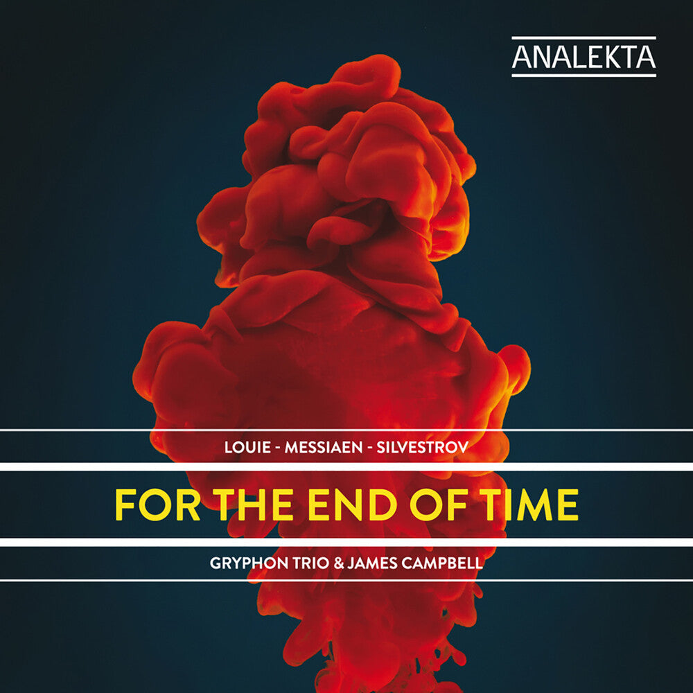 the album cover for Gryphon Trio - For the End of Time: Louie/Louie/Silvestrov