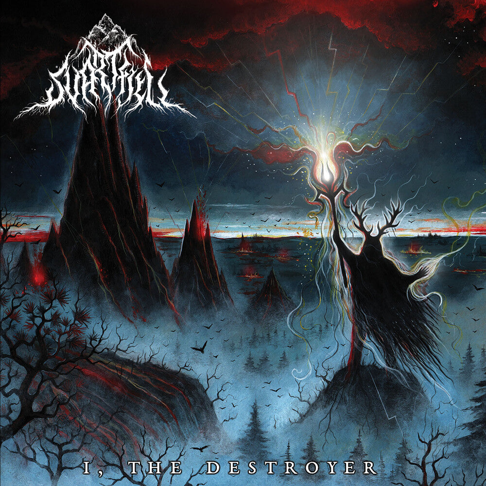 the album cover for Svartfjell - I The Destroyer