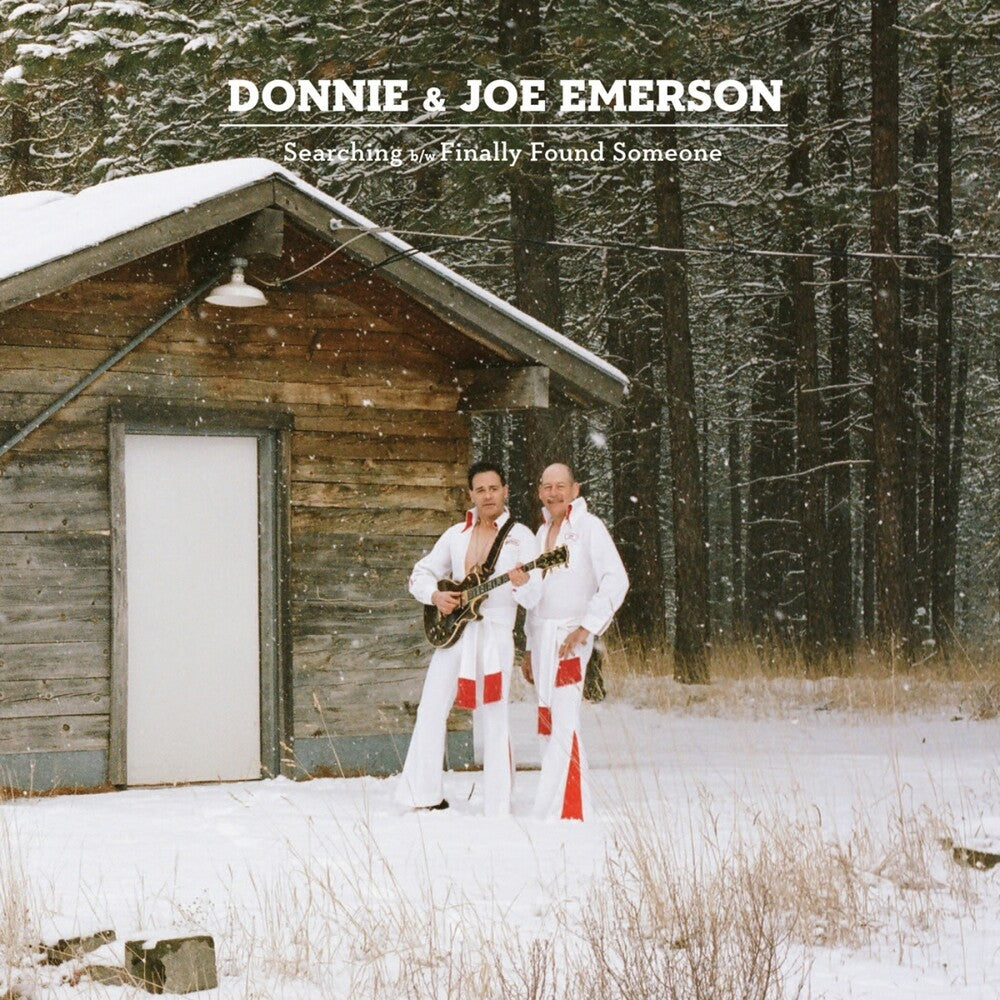 the album cover for Donnie Emerson  / Emerson,Joe - Searching B/W Finally Found Someone (Blue) [Colored Vinyl]