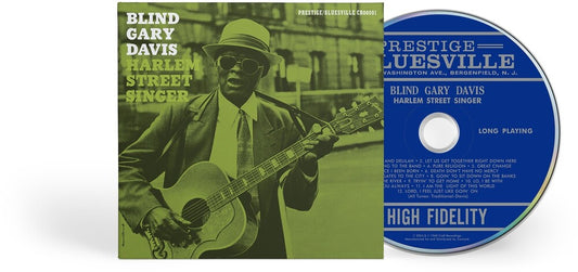 the album cover for Reverend Gary Davis - Harlem Street Singer (Bluesville Acoustic Sounds Series) -  [CD]