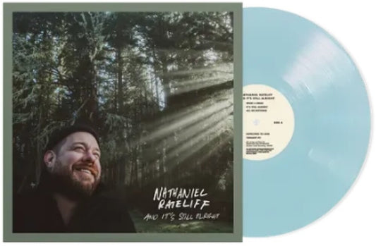 the album cover for Nathaniel Rateliff - And It's Still Alright [Indie Exclusive Light Blue LP]