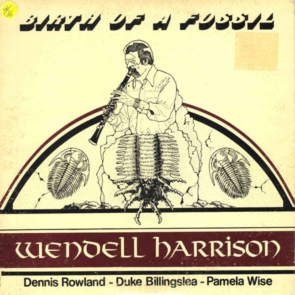 the album cover for Harrison, Wendell - Birth Of A Fossil - 180-Gram Lemon & Black Galaxy Colored Vinyl