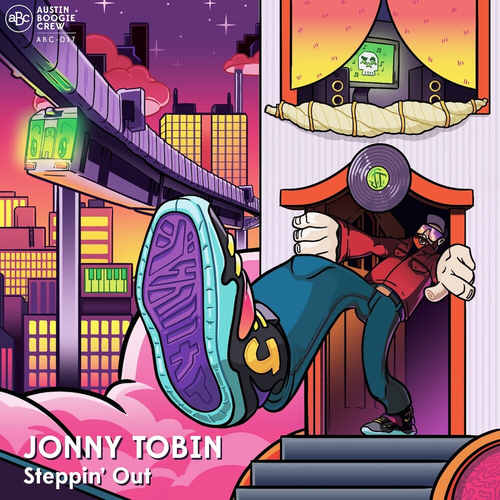 the album cover for Jonny Tobin - Steppin' Out [LP]
