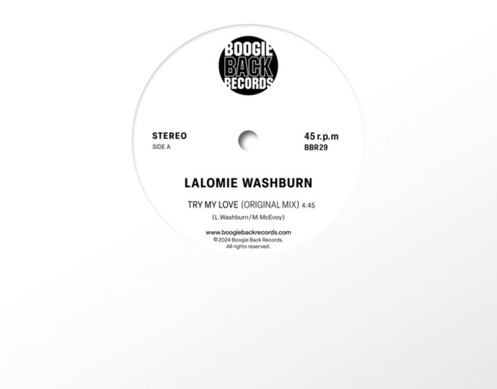 the album cover for Lalomie Washburn - Try My Love