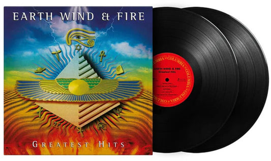 the album cover for Earth Wind & Fire - Greatest Hits (Blk) (Gate) [180 Gram] (Hol)