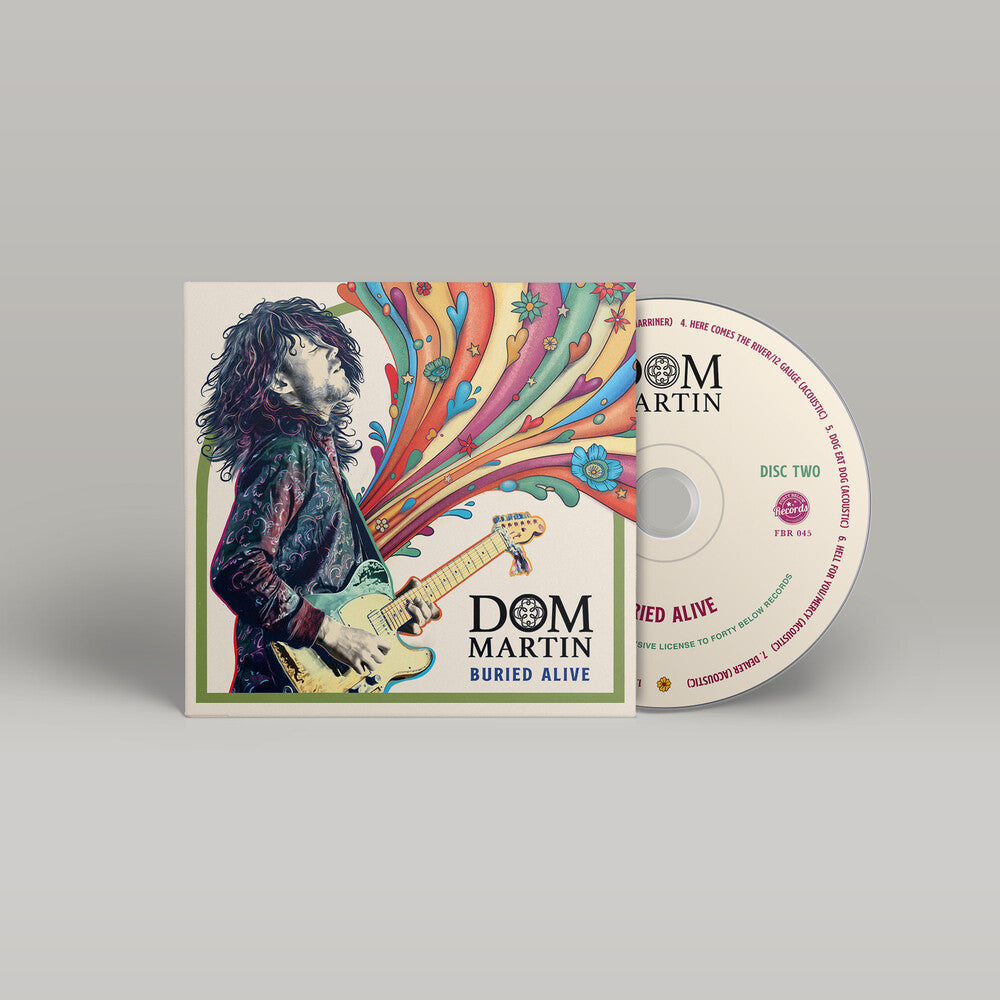 the album cover for Dom Martin - Buried Alive