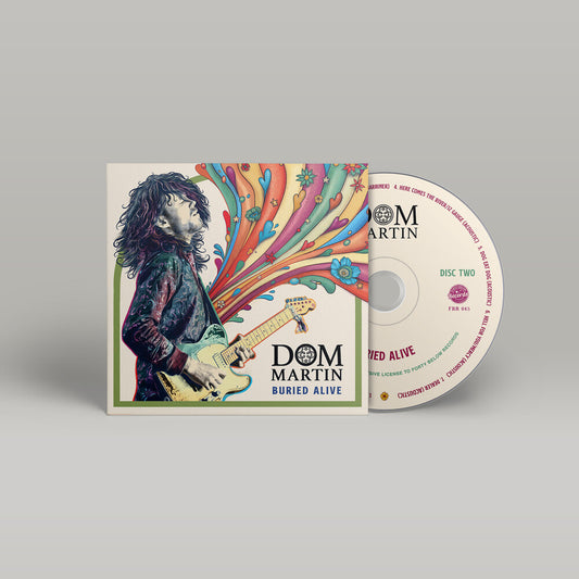 the album cover for Dom Martin - Buried Alive