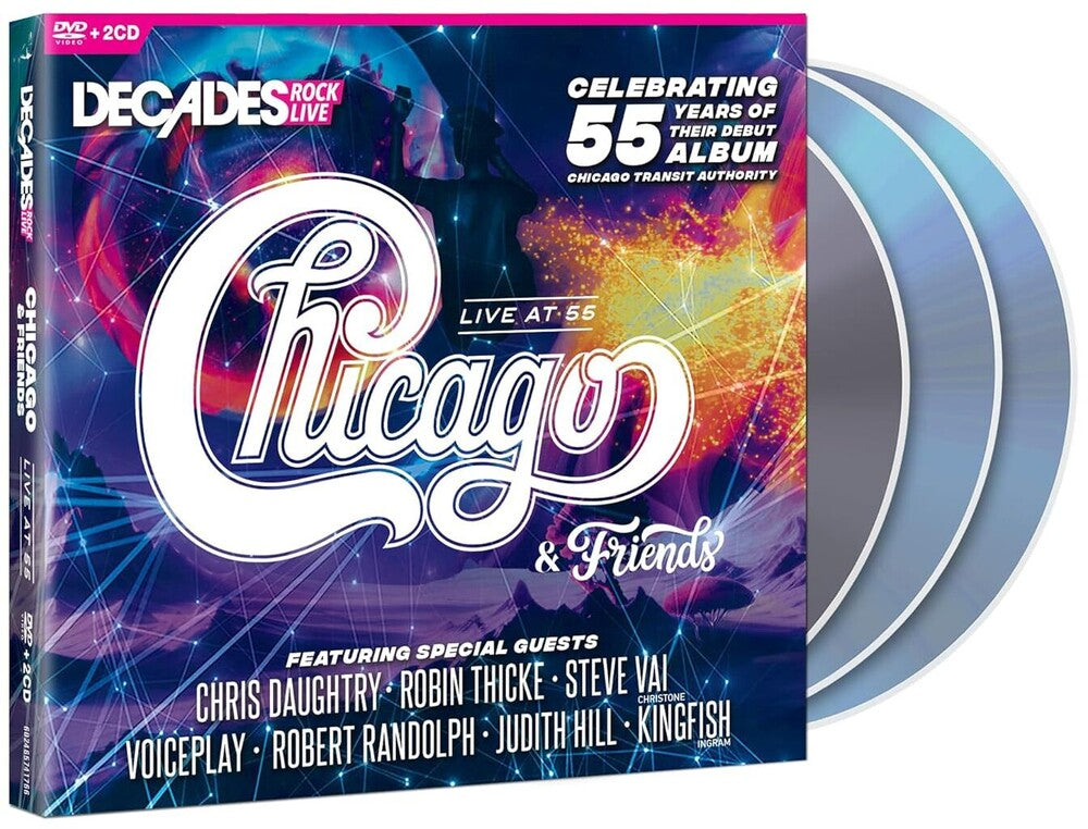 the album cover for Chicago & Friends - Live At 55 (W/Dvd)