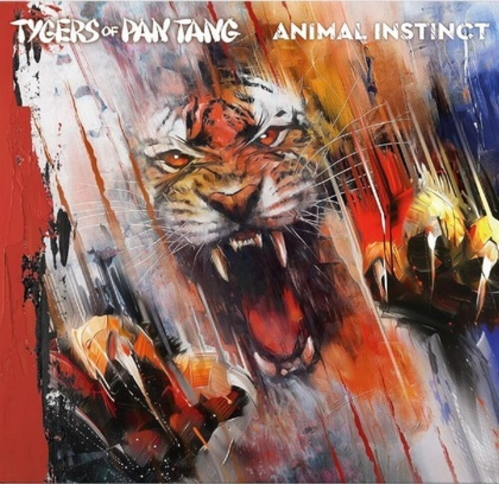 the album cover for Tygers Of Pan Tang - Animal Instinct - Ltd Blue Vinyl