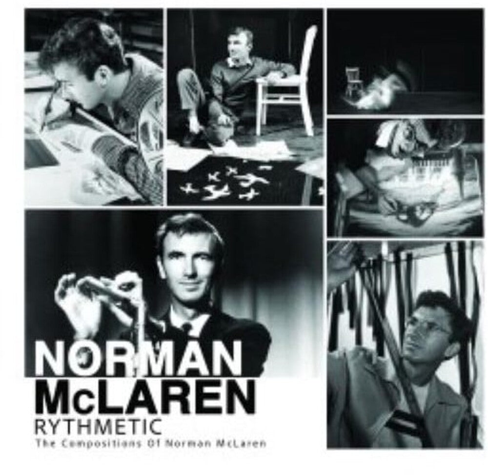 the album cover for Norman Mclaren  (Uk) - Rythmetic: The Compositions Of Norman Mclaren (Uk)