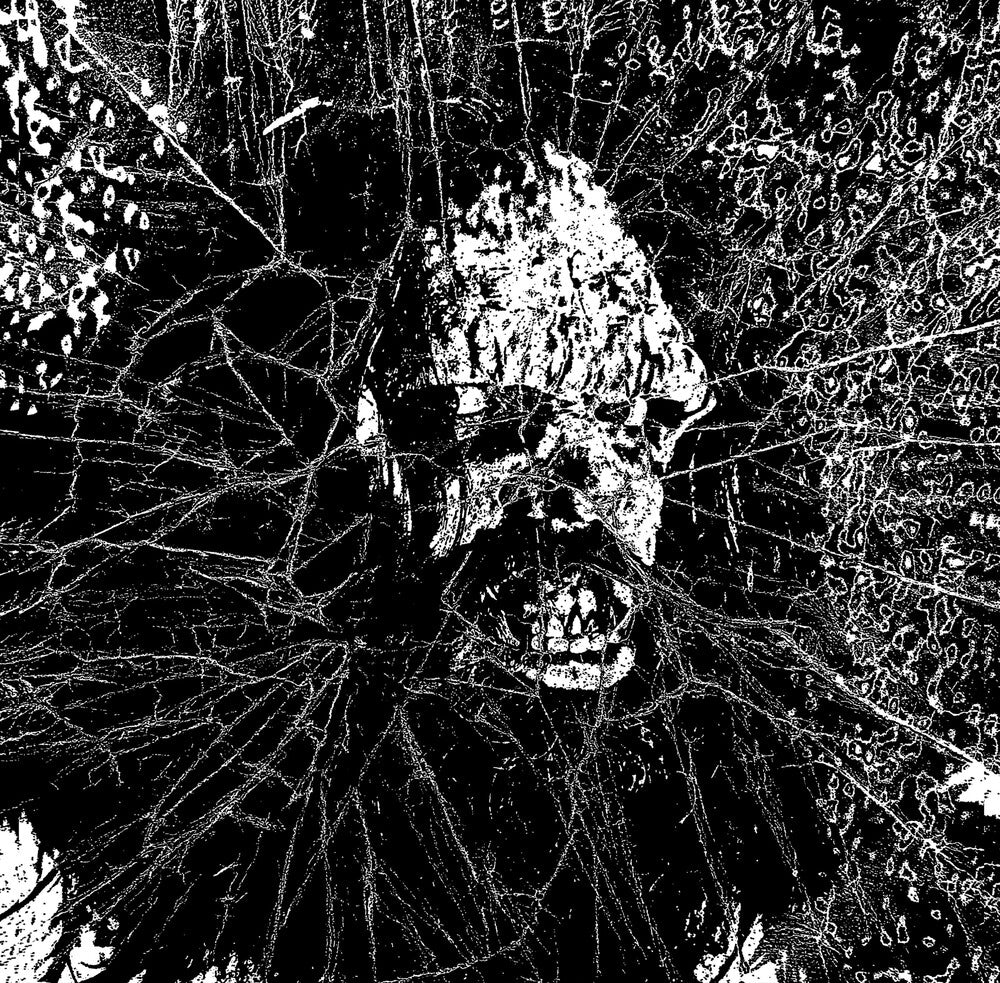 the album cover for Concrete Caveman - War Under Glass