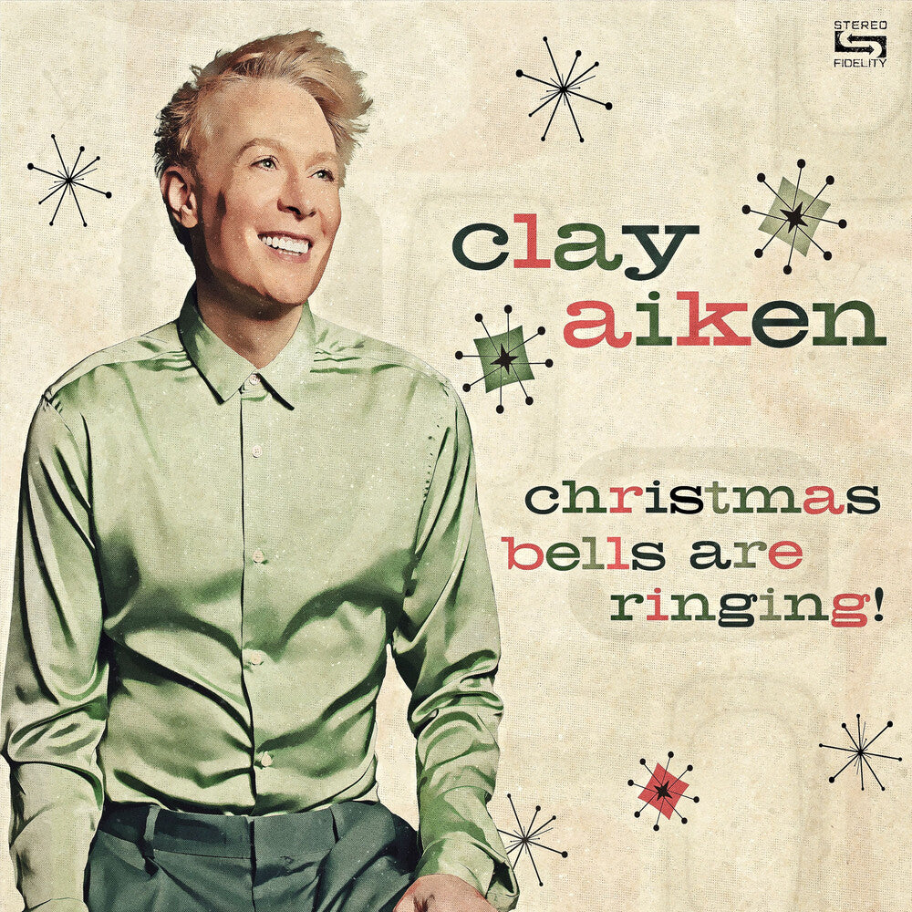 the album cover for Clay Aiken - Christmas Bells Are Ringing [LP]