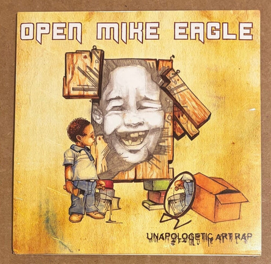 the album cover for Open Mike Eagle - Unapologetic Art Rap - Blue Colored Vinyl