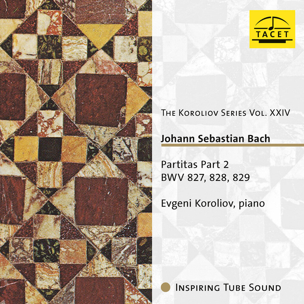 the album cover for J Bach .S. / Koroliov - Partitas Part 2 - Bwv 827 828 & 829