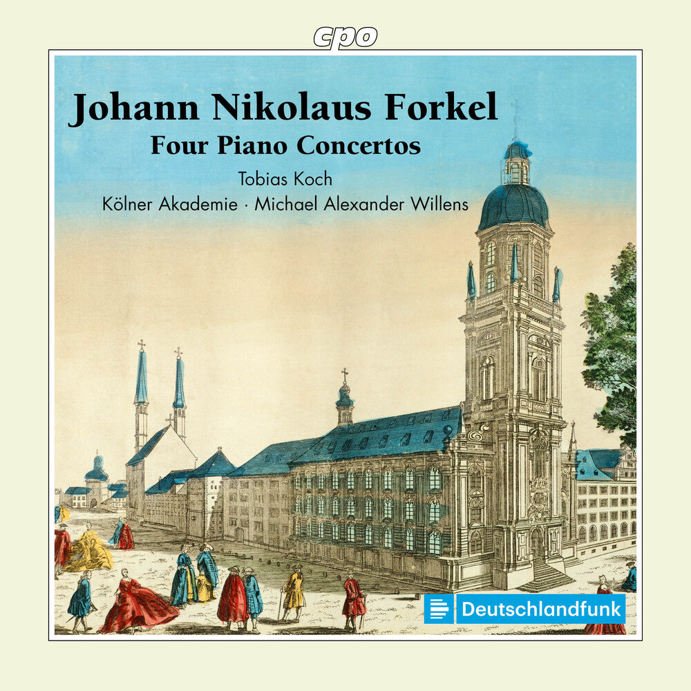 the album cover for Forkel / Akademie / Koch - Four Piano Concertos