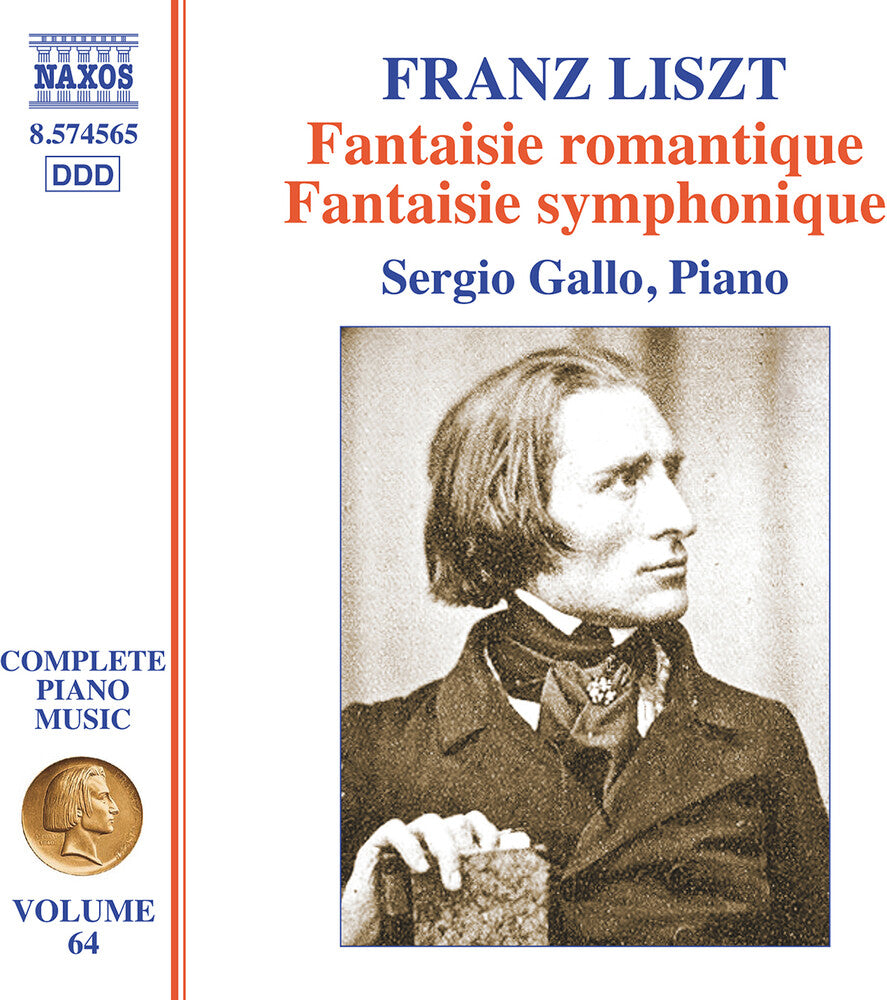 the album cover for Liszt / Gallo - Complete Piano Music Vol. 64 - Fantaisie Romantiqu