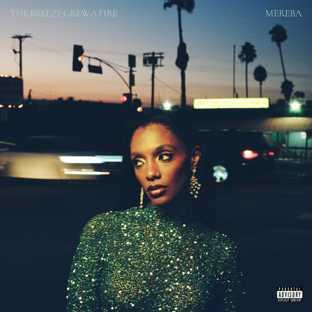 the album cover for Mereba - Breeze Grew A Fire