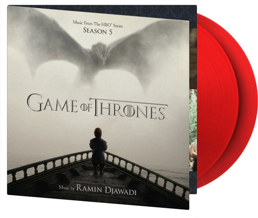 the album cover for Ramin Djawadi  (Colv) (Ogv) (Red) - Game Of Thrones: Season 5 (Soundtrack) [Colored Vinyl]