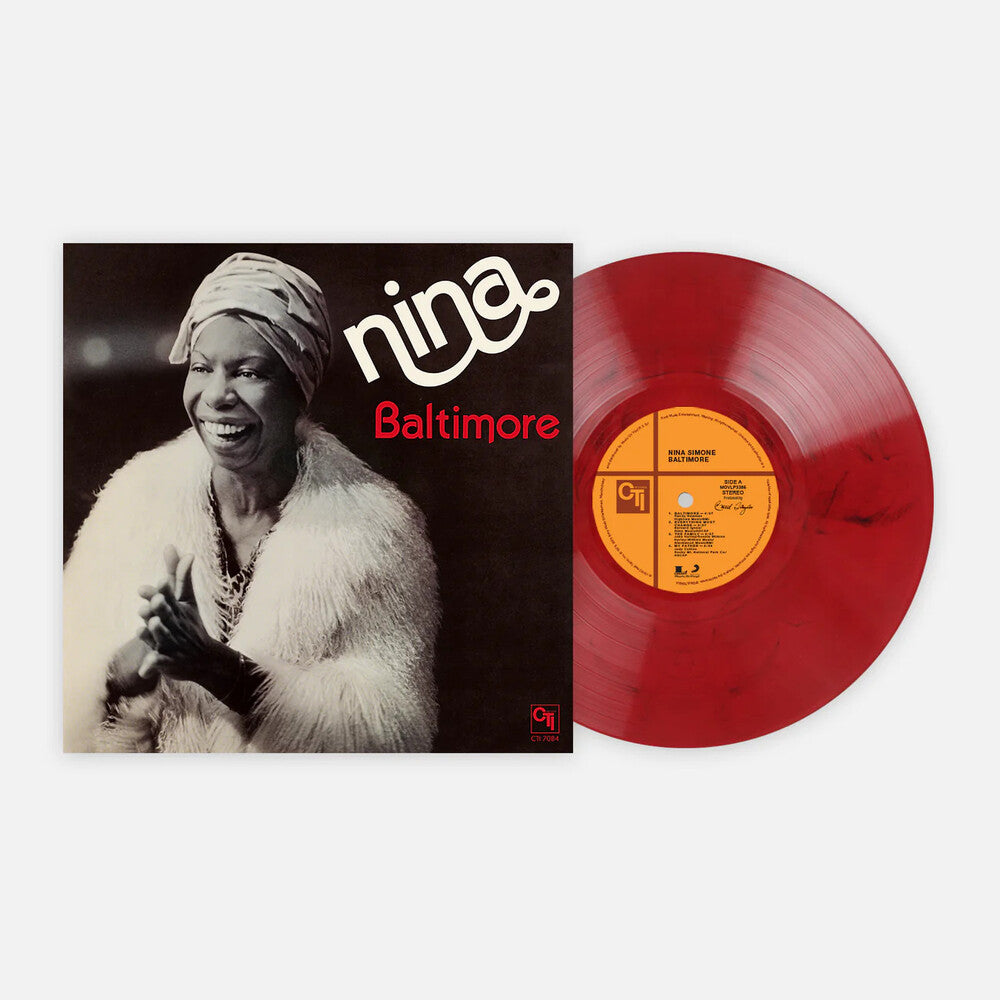 the album cover for Nina Simone - Baltimore [Colored Vinyl] [180 Gram] (Red) (Can)