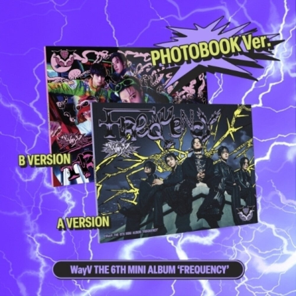 the album cover for Wayv - Frequency - Photobook Version - Random Cover