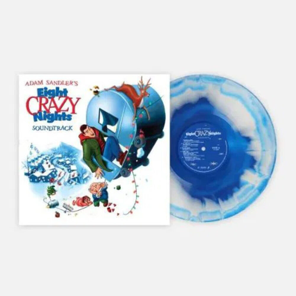 the album cover for Adam Sandler  (Blue) (Colv) (Wht) (Hol) - Eight Crazy Nights - O.S.T. (Blue) [Colored Vinyl] (Wht)