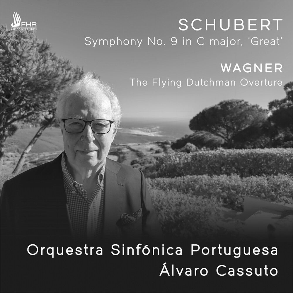 the album cover for Schubert / Wagner / Orquestra Sinfonica Portuguesa - Flying Dutchman Overture Schubert: Symphony No. 9
