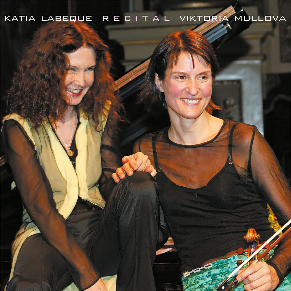 the album cover for Ravel / Schubert / Labeque - Viktoria Mullova & Katia Labeque - Recital