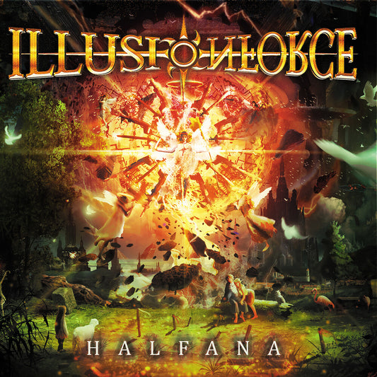the album cover for Illusion Force - Halfana