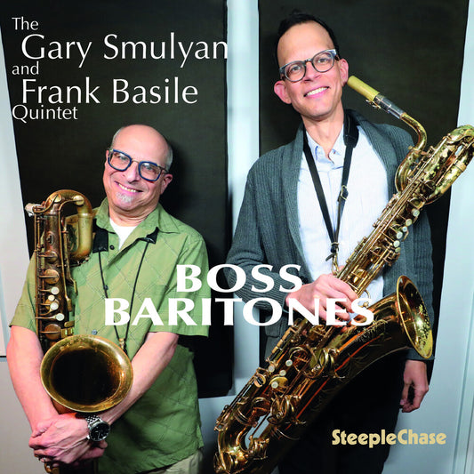the album cover for Gary Smulyan  / Basile,Frank - Boss Baritones (Uk)