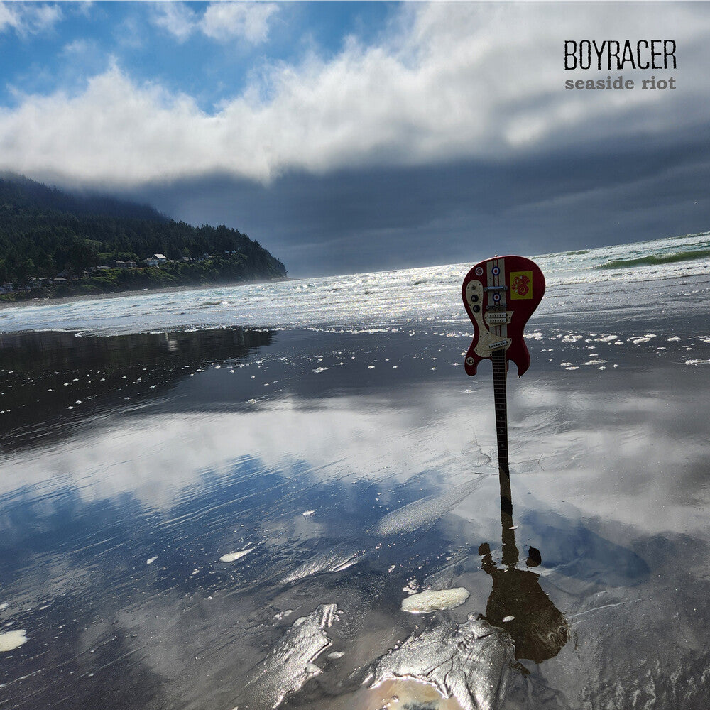 the album cover for Boyracer - Seaside Riot