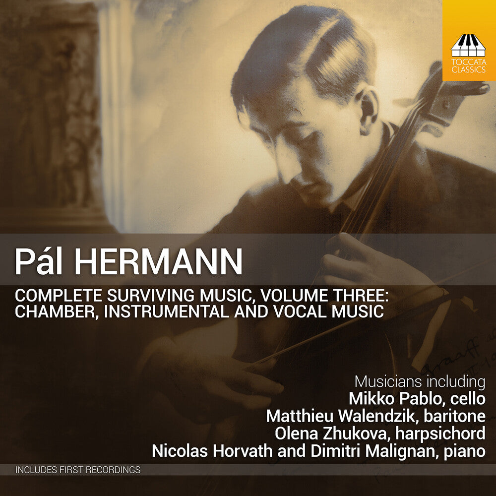the album cover for Hermann / Horvath / Agrafenina - Complete Surviving Music, Vol. 3 - Chamber