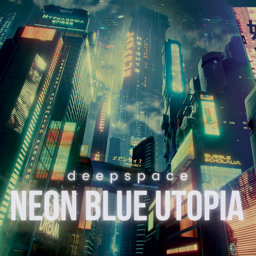 the album cover for Deepspace - Neon Blue Utopia [Limited Edition] [Digipak]