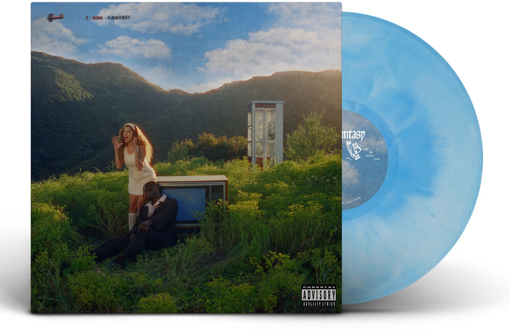 the album cover for Blk Odyssy - 1-800 Fantasy (Blue) [Colored Vinyl]